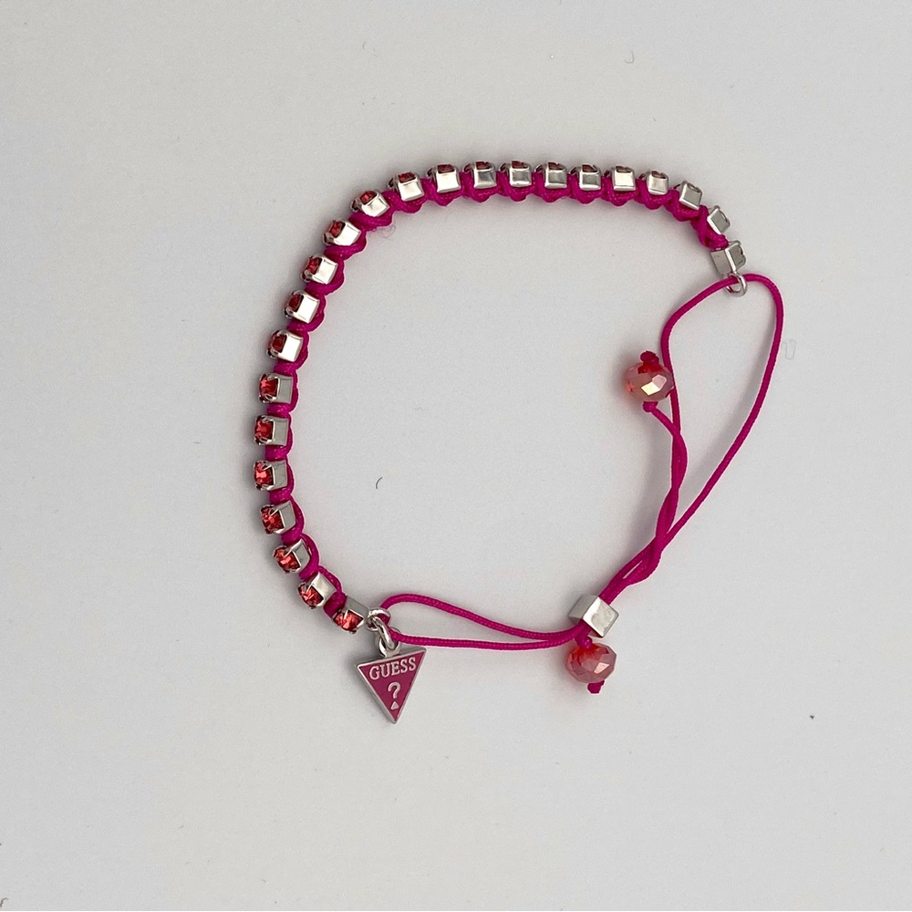 GUESS Pink Rhinestone Bracelet - Picture 2 of 6